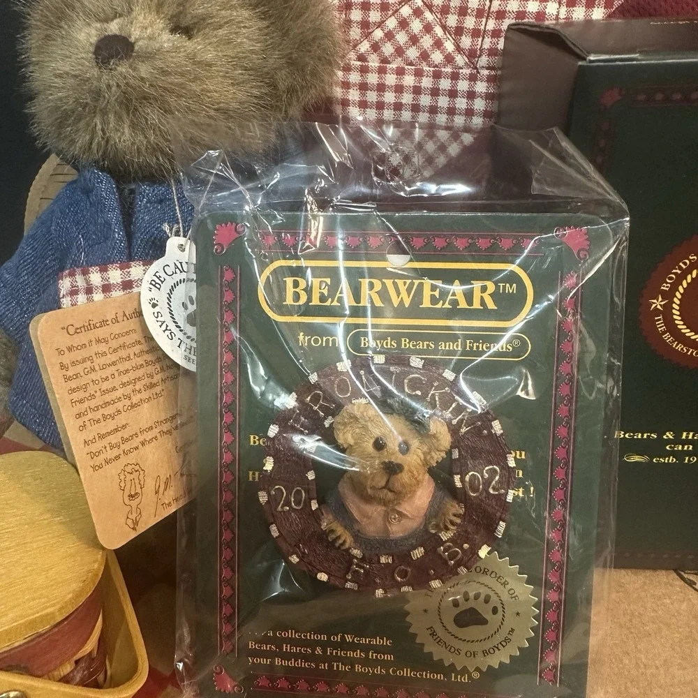 Boyds Bears 2002 F.O.B.‎ Friends Of Boyds Collector's Club Kit Picnic Basket